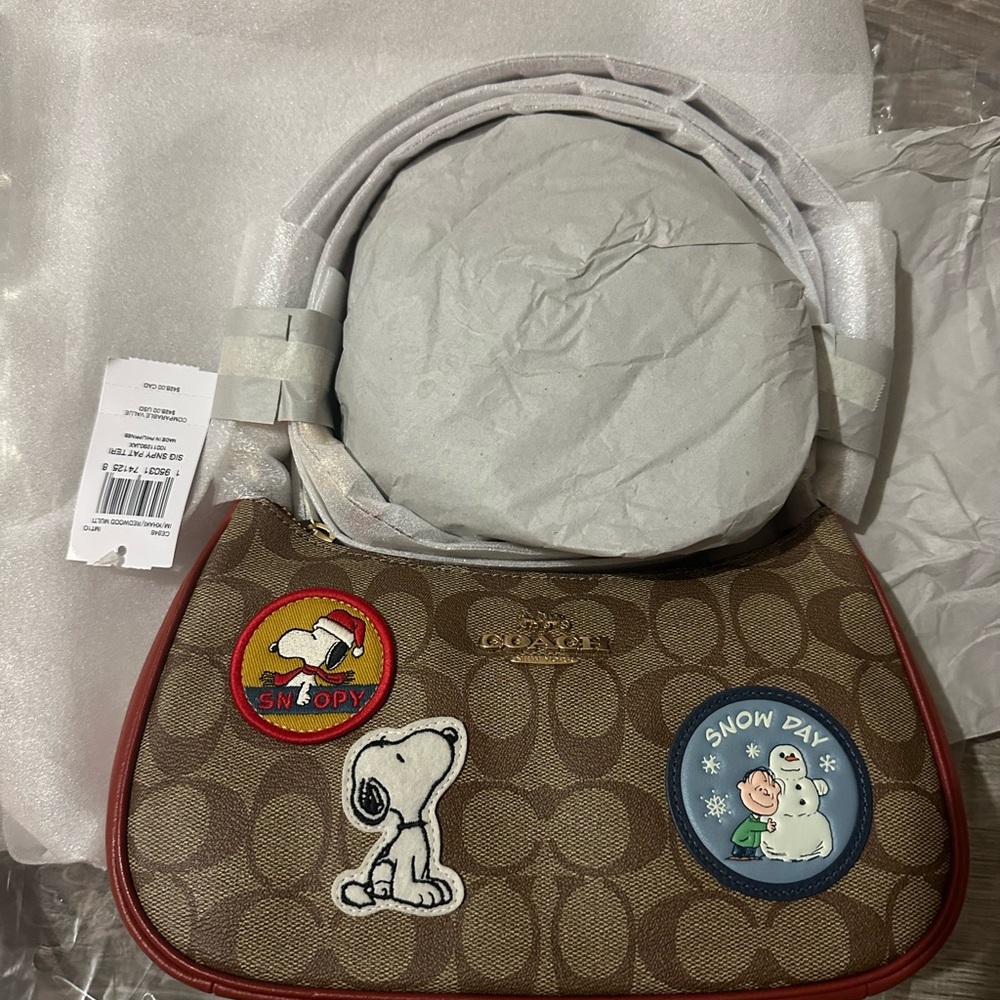 Coach peanuts snoopy convertible crossbody bag